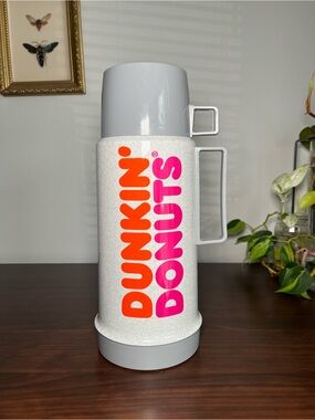 Vintage Dunkin’ Donuts Thermos Retro Coffee Jug | 1980s Advertising Collectible